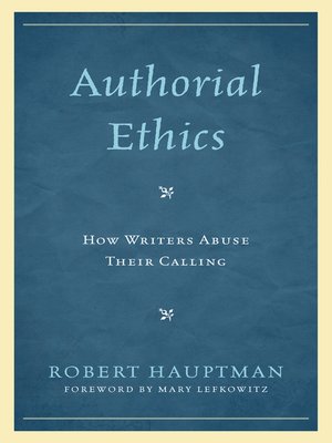 cover image of Authorial Ethics